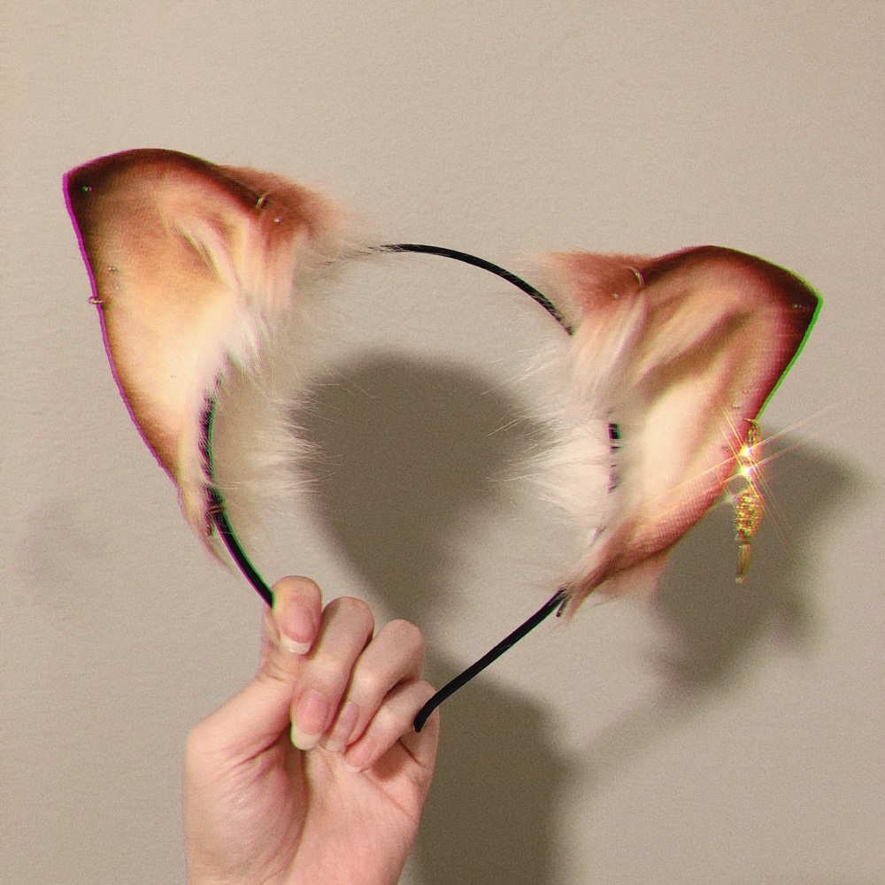 Brown Cat Faux Fur Ears